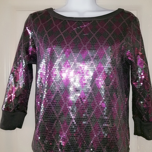 Express xs  sequin sweatshirt - Picture 1 of 9